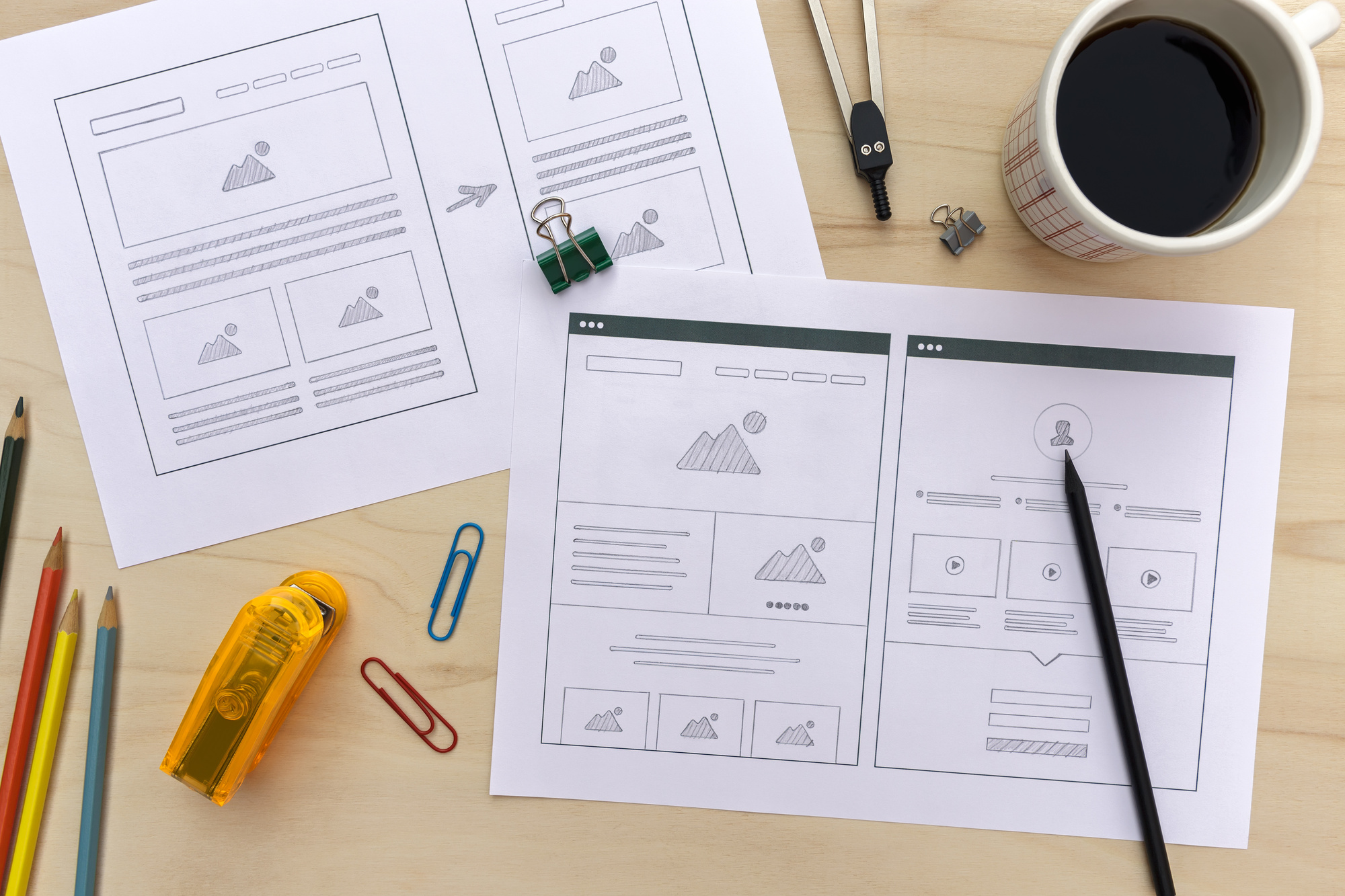 Planning the Site Layout: How to Make a Wireframe